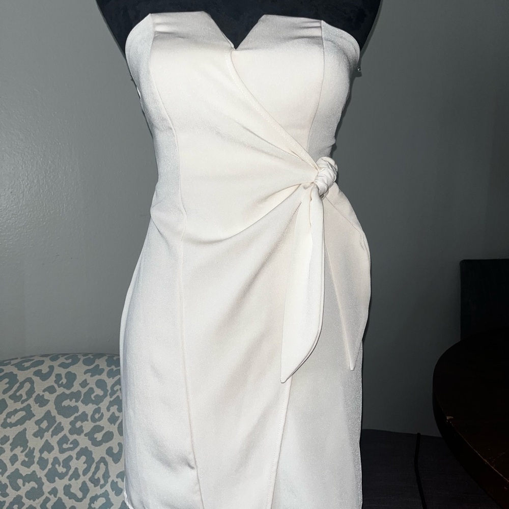 Matix Clothing Company Strapless Cream Dress